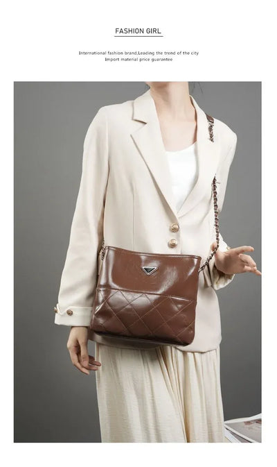 New Arrival Elegant PU Leather Sling Crossbody Bag for Women