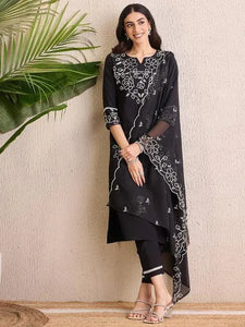 New Arrival Embroidered Top Plazo Set - Summer Elegance for Women