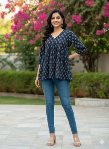 New Arrival Pure Cotton Top - Elegant Spring Collection for Women