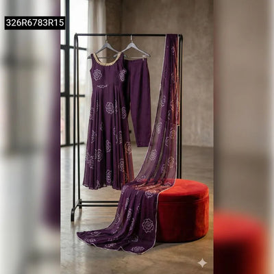 Nitara Fox Georgette Anarkali Suit Set for Women | Party & Festive Wear