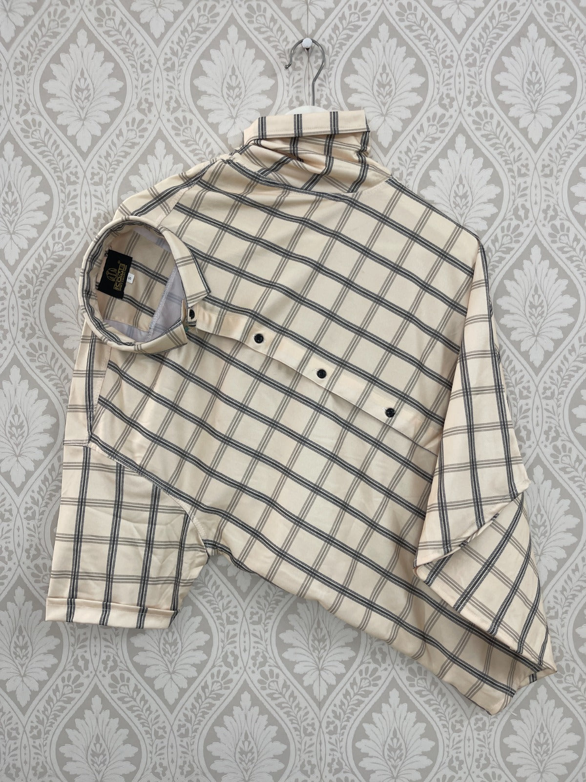 Men's Casual Regular Fit Shirt Beige S