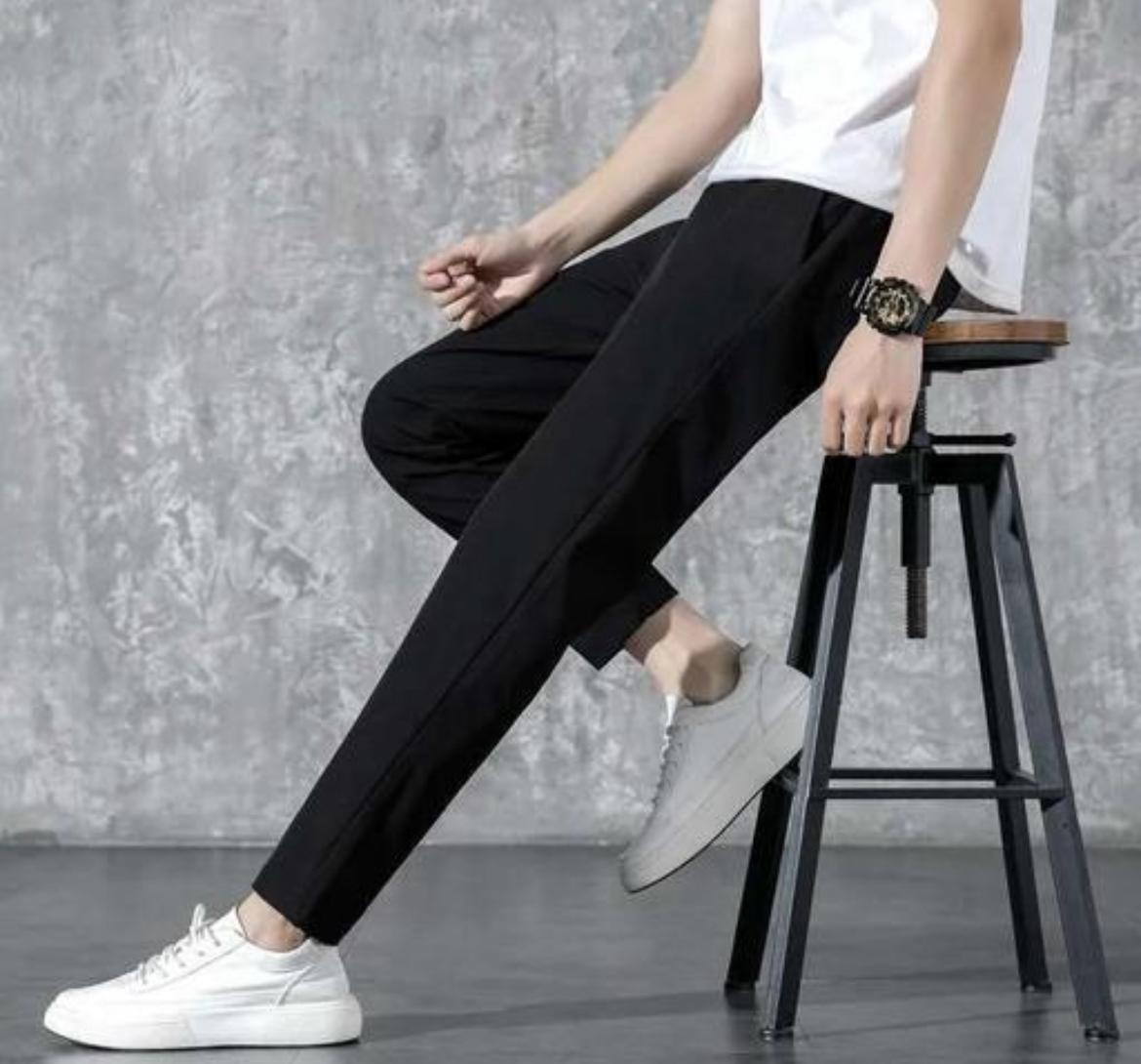 Men Track Pants ( Black ) L