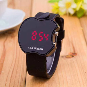 Premium Kids Black Digital Sports Watch - Durable PU Strap Activewear Timepiece