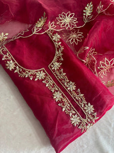 Zardosi Organza Kurta Set for Women | Festive & Ethnic Wear