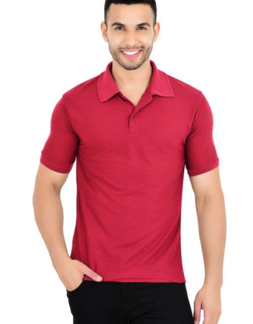 Pack of 4 Men Solid Polo Neck Multicolor T-Shirt - TREND BUY
