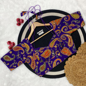 Paisley Embroidered Blouse for Women | Party Wear