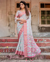 Pastel Tussar Silk Saree for Women | Festive & Wedding Wear