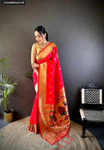 Pethani Silk Kanchipuram Weaving Saree for Women | Festive & Wedding Wear