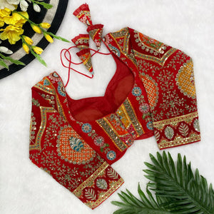 Designer Embroidered Blouse for Women | Party Wear