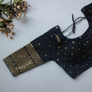 Vichitra Silk Embroidered Blouse for Women | Festive & Party Wear