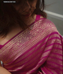 Exquisite Banarasi Soft Silk Saree with Zari & Jacquard Weave