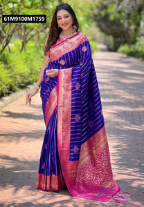 TRENDBUY Luxurious Soft Silk Saree with Exquisite Zari Weave