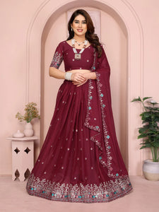 Stunning Georgette Lehenga with Cutwork Dupatta for Festive Wear