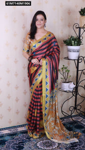 The Enchanting Tussar Silk Saree: A Masterpiece of Kalamkari and Zari Art