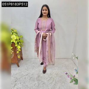 TRENDBUY Gadwal Handwork Kurti Set, Digital Print Dupatta & Pant