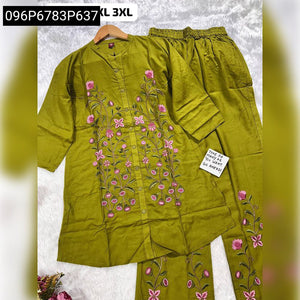 TRENDBUY Viscose Embroidered Kurta & Pant Co-ord Set