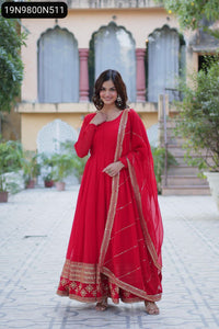 Embroidered Faux Blooming Gown for Women | Party Wear Elegance