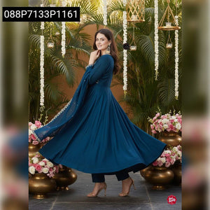 Women's Embroidered Anarkali Kurta Set | Festive Elegance