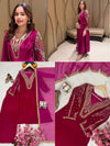 Velvet Designer Kurti-Pant Set for Women | Festive & Party Wear