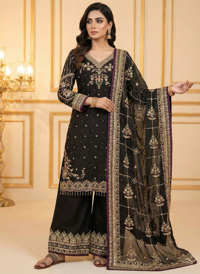 Premium Designer Embroidered Women's Top Plazzo Set | Party Wear Look