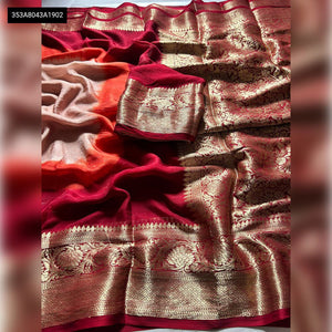 Khadi Georgette Saree for Women | Festive Wear