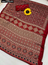 Gajji Bandhej Semi Silk Saree for Women | Festive Wear