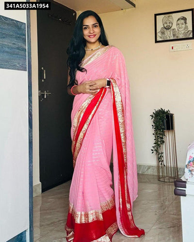 Viscose Georgette Saree for Women | Festive Charm