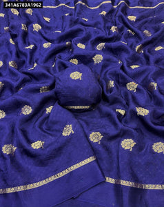 Viscose Khadi Silk Saree for Women | Jacquard Party Wear