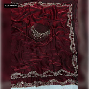 Space Silk Jarkhan Diamond Saree for Women | Festive Wear
