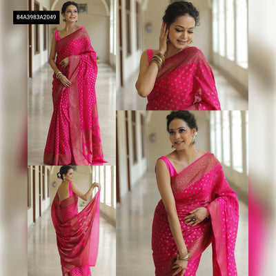 Lichi Silk Jacquard Woven Saree for Women | Festive & Party Wear