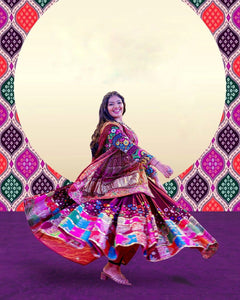 TRENDBUY Navratri Special Chaniya Choli - Heavy Muslin Cotton with Real Mirror Work & Digital Print