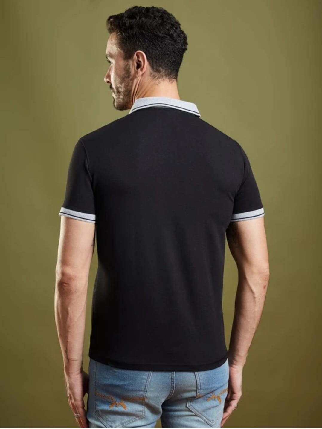 TRENDBUY Men's V-Neck Polo T-Shirt | Party & Casual – TREND BUY
