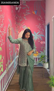 New Designer Party Wear Sharara Set | Heavy Embroidery & Sequence Work | TREND BUY