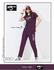 TRENDBUY Women's Premium Tensil Fabric Loungewear Night Suit Set