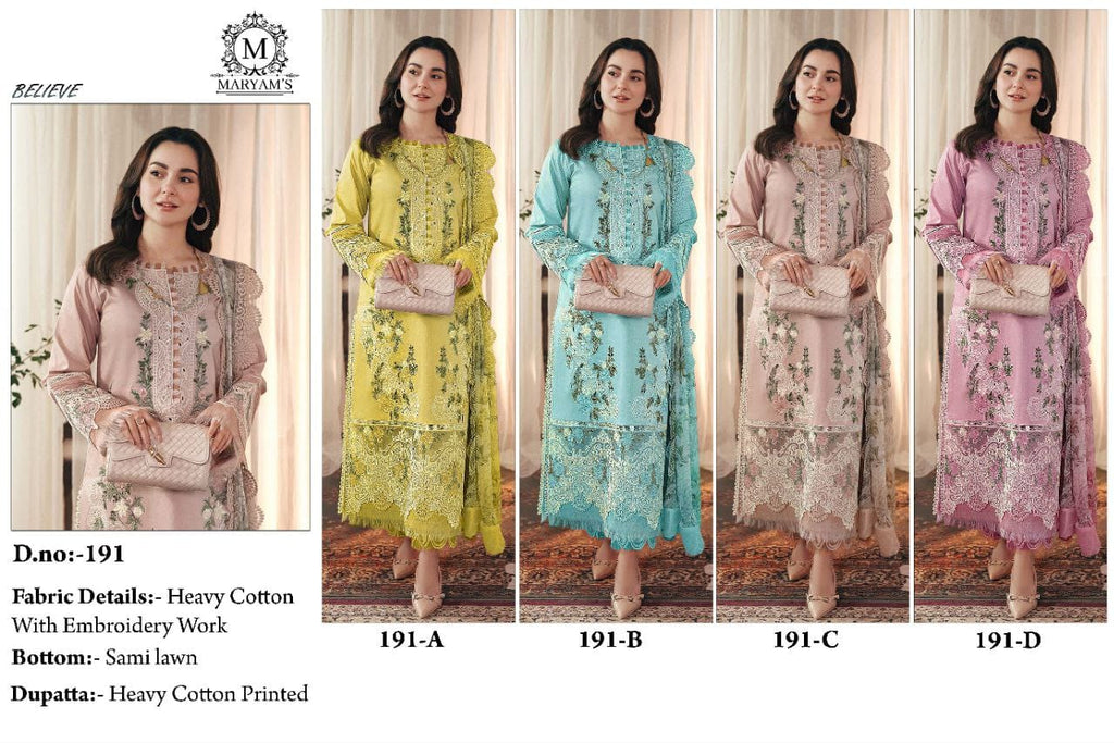 Pakistani Semi-Stitched Suit in Mauve Pink with Heavy Cotton Embroidery and Digital Print Dupatta