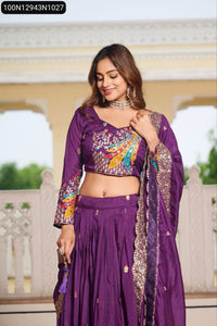 Embroidered Sequence Lehenga Choli for Women | Festive & Wedding Wear