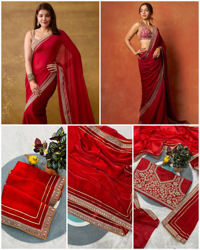 Designer Embroidered Sequin Saree for Women | Festive & Party Wear