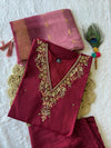 Hand Work Roman Silk Kurti Set for Women | Festive Wear