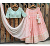 Embroidered Georgette Lehenga Choli for Women | Festive Glam
