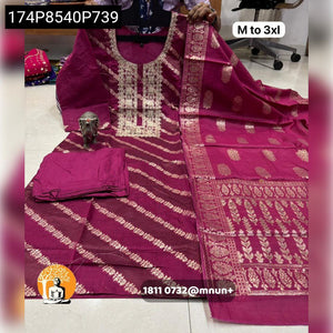 Pitha Work Kurti Set with Banarasi Dupatta | Women's Festive & Casual Chic