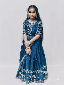 kids zari embroidery lehenga