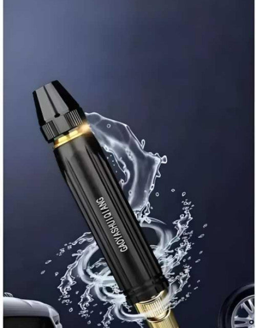 Black portable high-pressure washing water nozzle