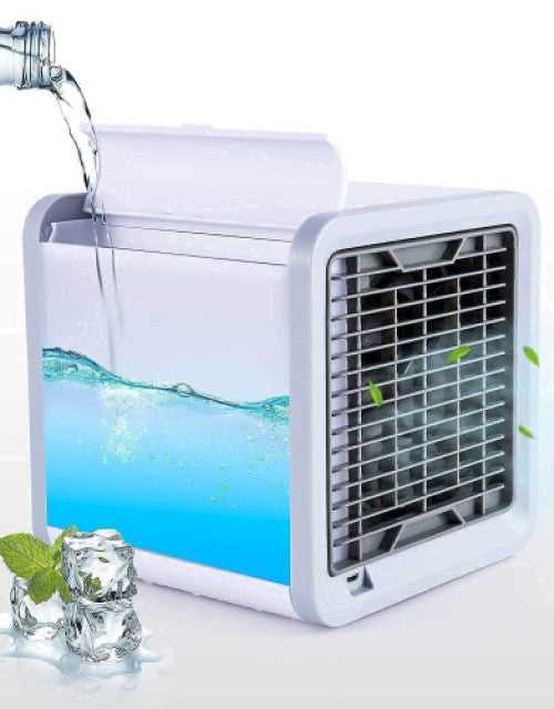 Compact white portable mini air conditioner cooler