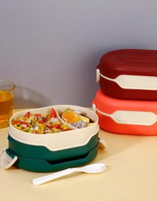 Cute PP material portable fruit snack bento lunch box for students & office workers
