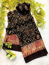 Premium Ajrakh Crepe Silk Saree - Traditional Festive Wear for Women