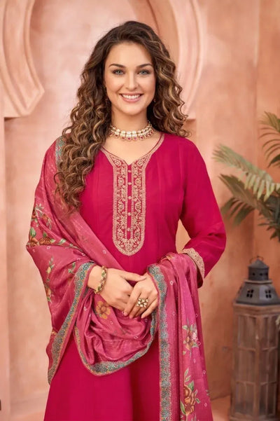 Premium Anarkali Suit Set - Silk Embroidery for Festive Wear