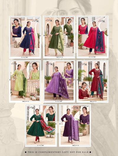 Premium Anarkali Suit Set with Dupatta - Festive Wear