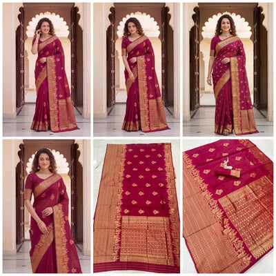 Premium Banarasi Lichi Silk Saree for Wedding & Festive Prep