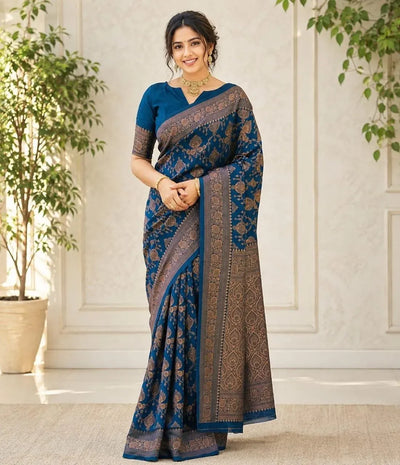 Premium Banarasi Silk Saree - Handwoven Wedding Collection for Women