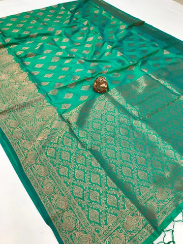 Premium Banarasi Silk Saree - Soft Jari Weave for Festive & Weddings